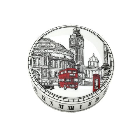 The London Icons Round Trinket Box