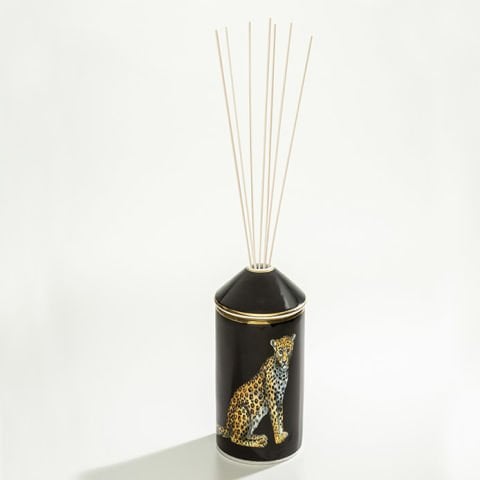 MW - Leopard - Black - Reed Diffuser - Jasmine