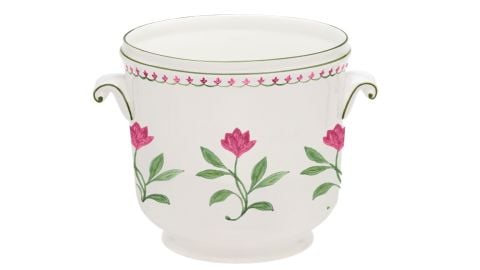 NC Marguerite Pink Handled Cachepot L/S