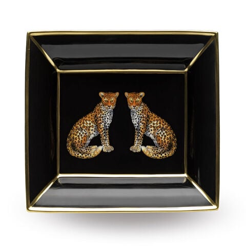Mw Twin Leopards Trinket Tray