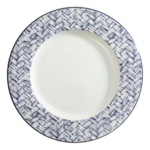 NC Basket Weave Blue 8'' Plate
