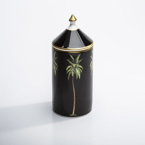 MW - Palm - Black - Jasmine - Lidded Candle