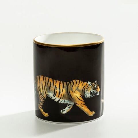 Mw Tiger Black Gold Pen Pot