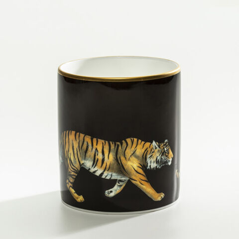 Mw Tiger Black Gold Pen Pot