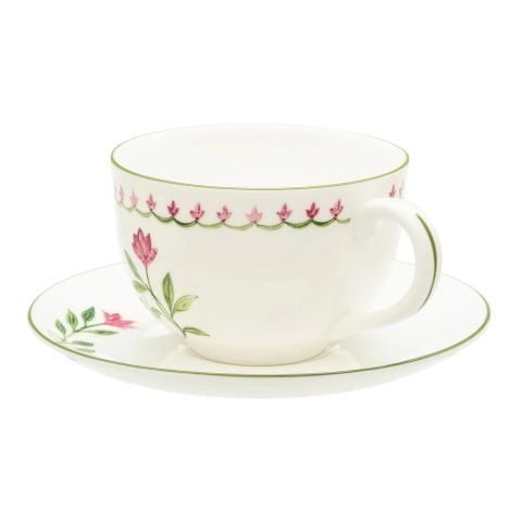 NC Marguerite Pink Teacup & Saucer