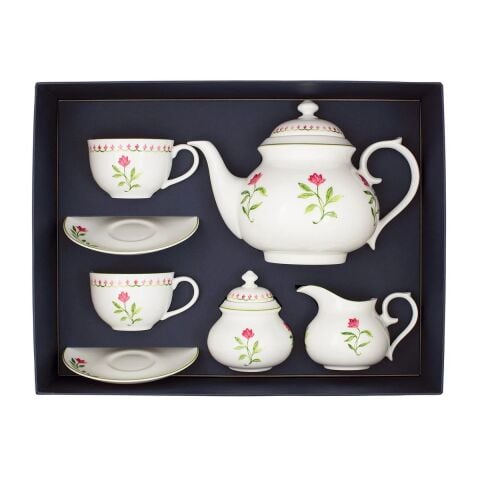 Marguerite Pink Tea for Two Boxed set
