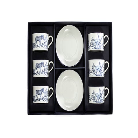Nc Serengeti Tea Cup And Saucer Set Of 6