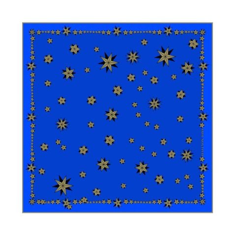 Nazar Yıldızlı İpek Mini Eşarp