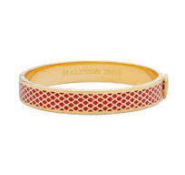 6 Mm Salamander Red Gold Hinged Bangle