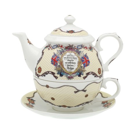 Vivat Regina - Ivory - Tea for One