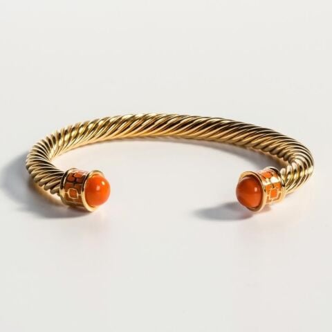 Maya - Orange - Gold - Torque Bangle