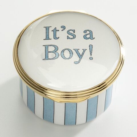 It's a Boy - Enamel Box - NEW
