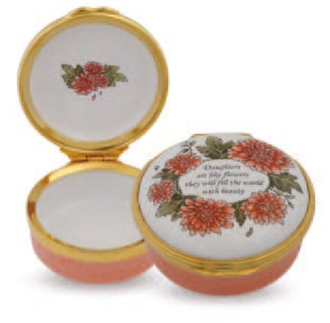 Daughters Are Like Flowers Enamel Box