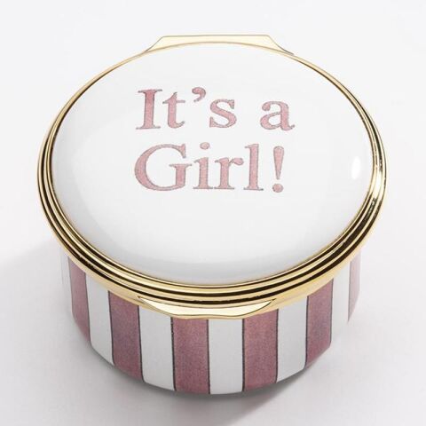 It's a Girl - Enamel Box - NEW
