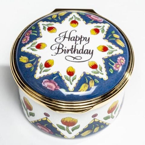 Happy Birthday Enamel Box
