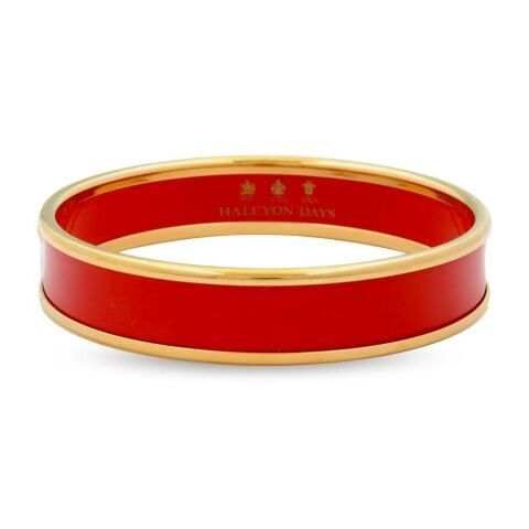 1cm Red - Gold - Small Bangle