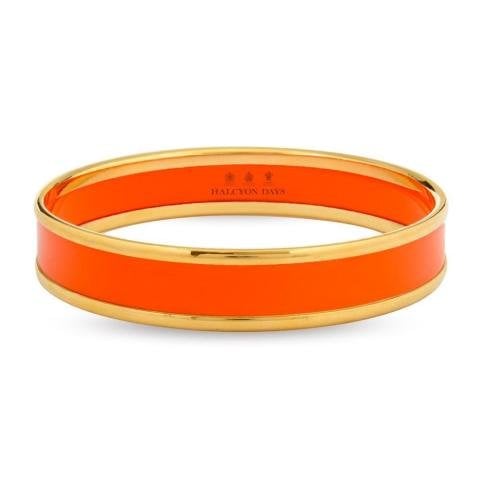 1cm Orange - Gold - Small Bangle