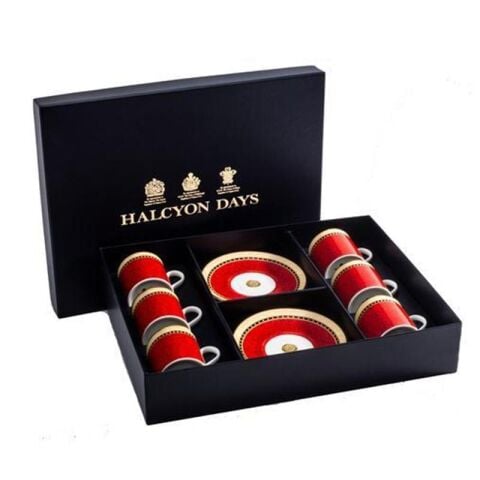 Chapel Royal Livery Coffee Cup And Saucer Boxed Set Of 6