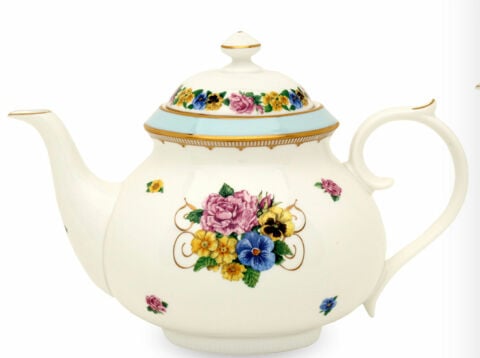 Com Shell Garden Early Morning Tea Pot