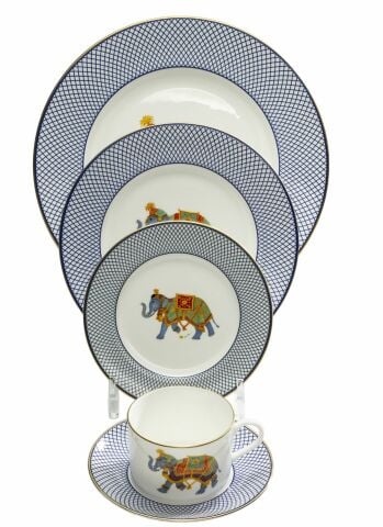 Ceremonial Indian Elephant  -  5 Piece Place Setting
