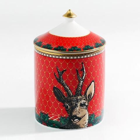 Antler Trellis & Stag red - Cinnamon & Orange-L/Candle