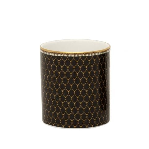 Antler Trellis - Black - Gold - Pen Pot