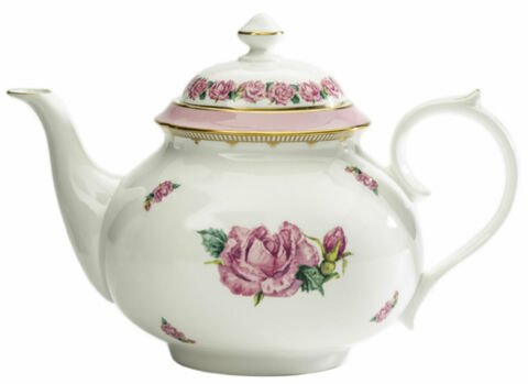 CoM - Shell Garden - Rose - Early Morning Tea Pot