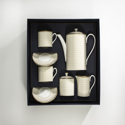 Antler Trellis Ivory Tea For Two Boxed Set