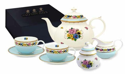 Com Shell Garden Tea For Two Boxed Set
