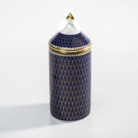 Antler Trellis Midnight Gold Jasmine L Candle