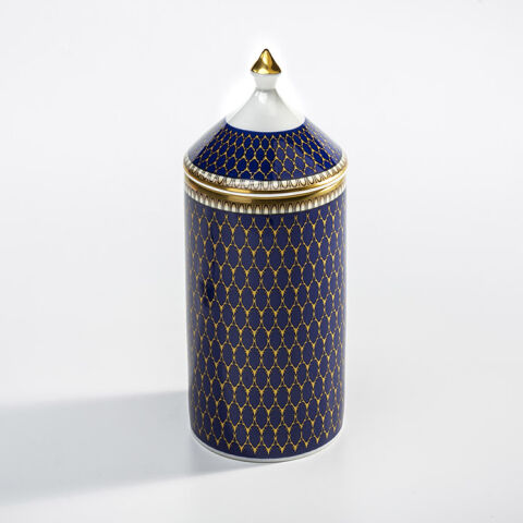 Antler Trellis Midnight Gold Jasmine L Candle