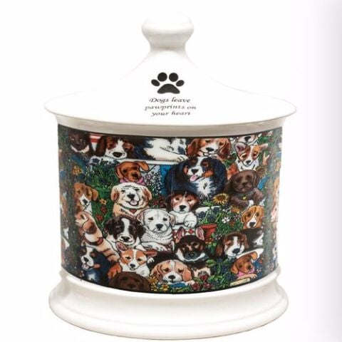 Dogs Leave Pawprints Large Treat Jar