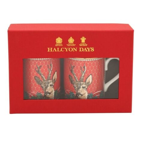 Antler Trellis & Stag Head- Mug Set