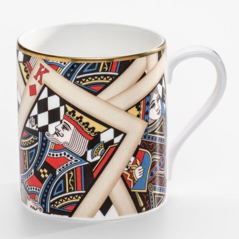 Lets Play Cards Gold Mug