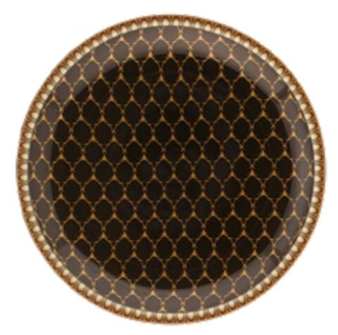 Antler Trellis - Black - Gold - Coaster