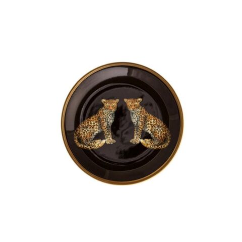 MW Twin Leopards - Black - Coaster