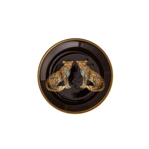 Mw Twin Leopards Black Coaster
