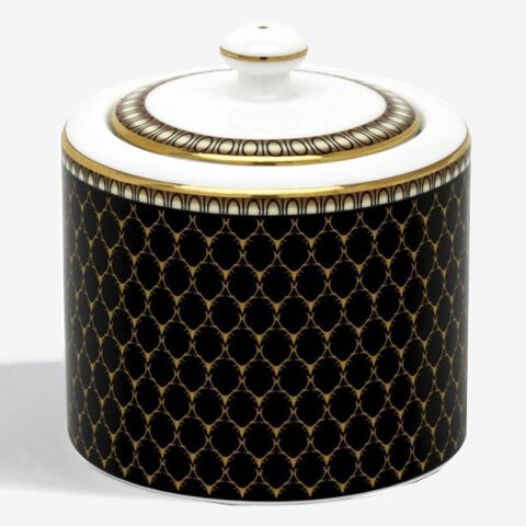 Antler Trellis Black Gold Sugar Bowl