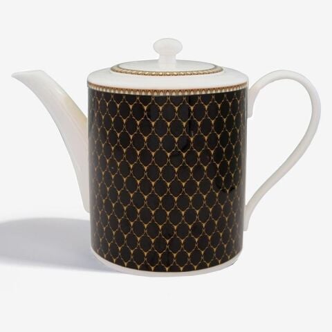 Antler Trellis - Black - Gold - Teapot L/S