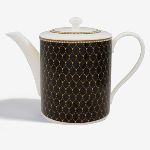 Antler Trellis - Black - Gold - Teapot L/S