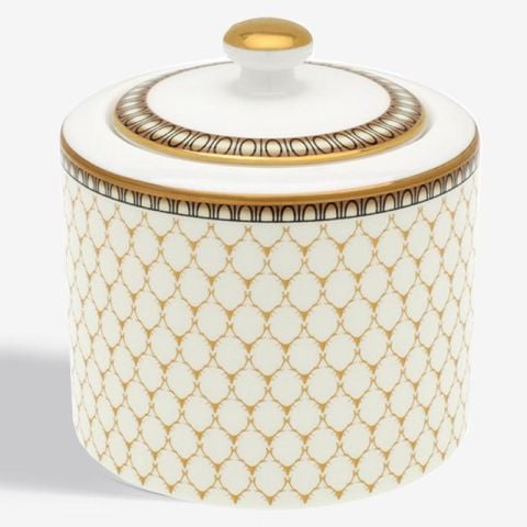 Antler Trellis - Ivory - Gold - Sugar Bowl