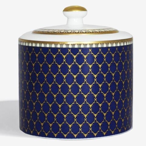 Antler Trellis Midnight Gold Sugar Bowl