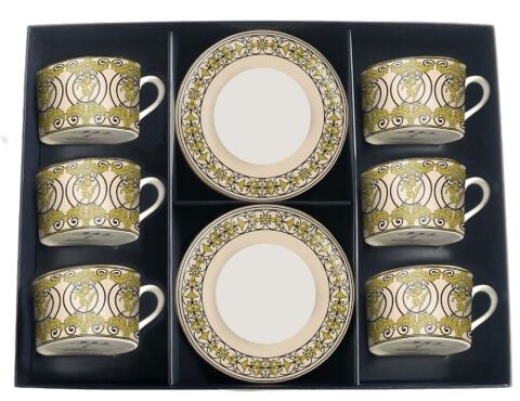 HRP - Kensington Palace Gates - Tea cup and Saucer Set x 6