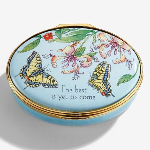 The Best is Yet to Come - Floral - Enamel Box