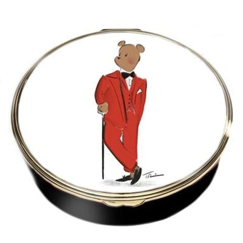 Hal At Christmas - White - Enamel Box