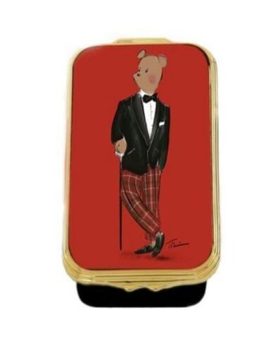 Hal At Christmas - Red - Enamel Box