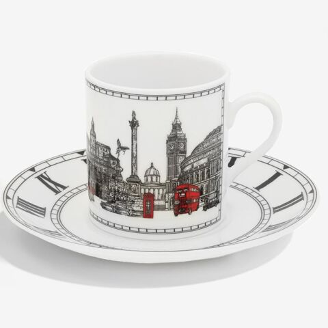 The London Icons Coffee Cup And Saucer
