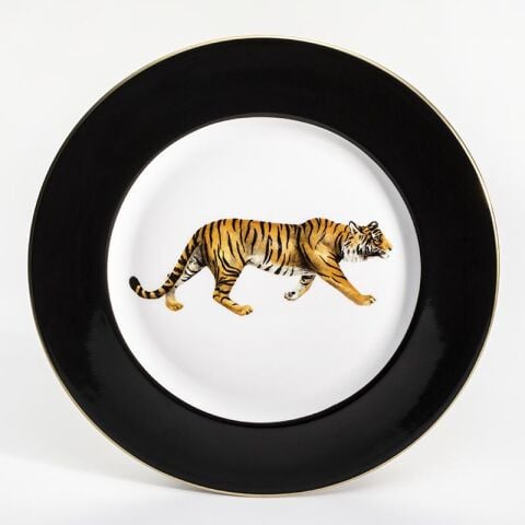 Mw Tiger Black 20 Cm Plate