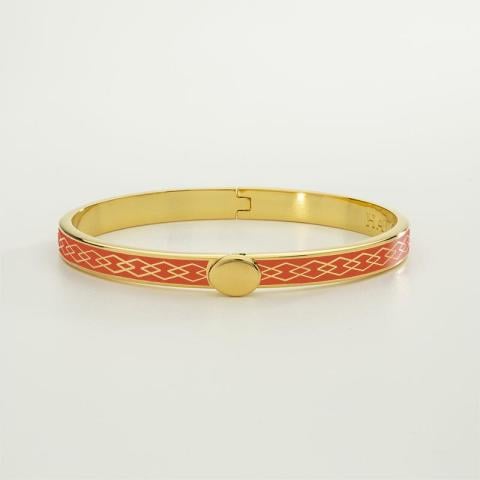 Skinny Parterre Chain 6mm  - Orange - Gold - NEW