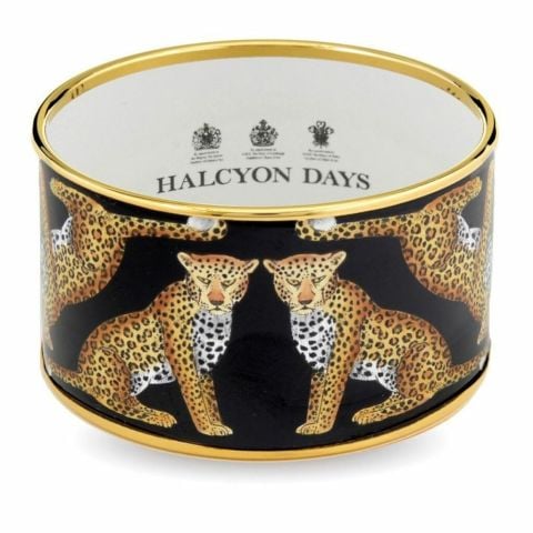 4cm MW Leopard - Black - Gold - Small Cuff